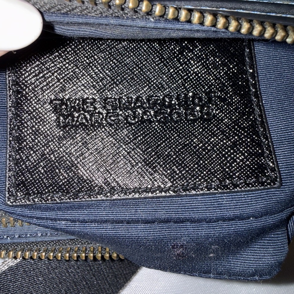 Marc Jacobs Snapshot Crossbody Bag Purse Watercolor Camera Shoulder Tie Dye Blue - Picture 8 of 16